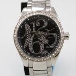 Rare Fossil Silver Womens fossil rhinestone watch